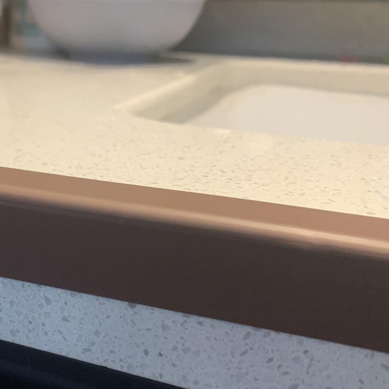 YIYIMIMO 3 Rolls Self-Adhesive Caulk Tape - Waterproof Peel and Stick Sealing Strip (1.5"x10.5 Ft, Brown) for Bathtub, Shower, Sink, Toilet Edge Protector & Kitchen Countertop - No Mess Alternative to Caulking - Image 4